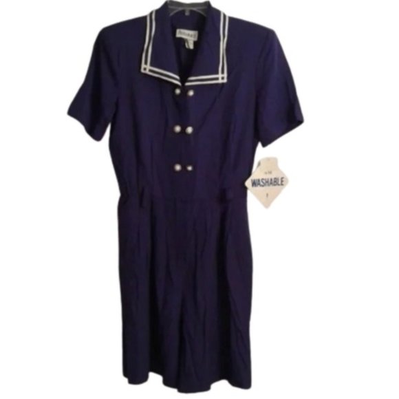 Periwinkle Pants - Periwinkle Romper 12 purple dressy Jumpsuit NEW Vintage NOS